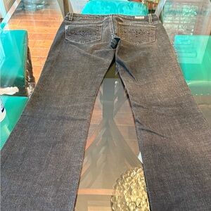 PAIGE Dark Gray Flare Jeans